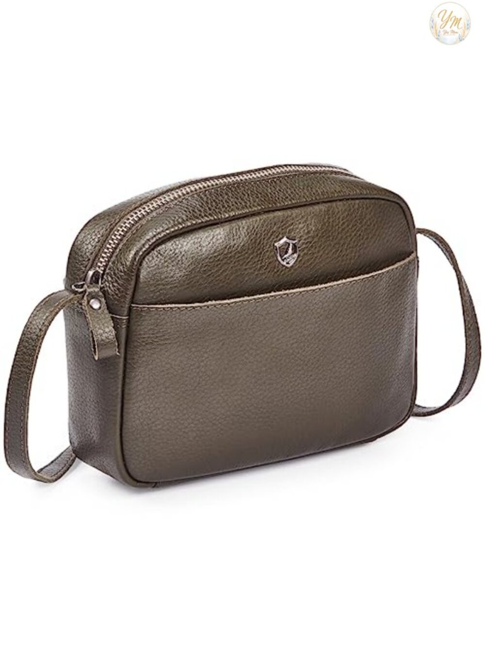 Genuine Leather Crossbody Sling Bag Mini Women Handmade Purse with Card Case